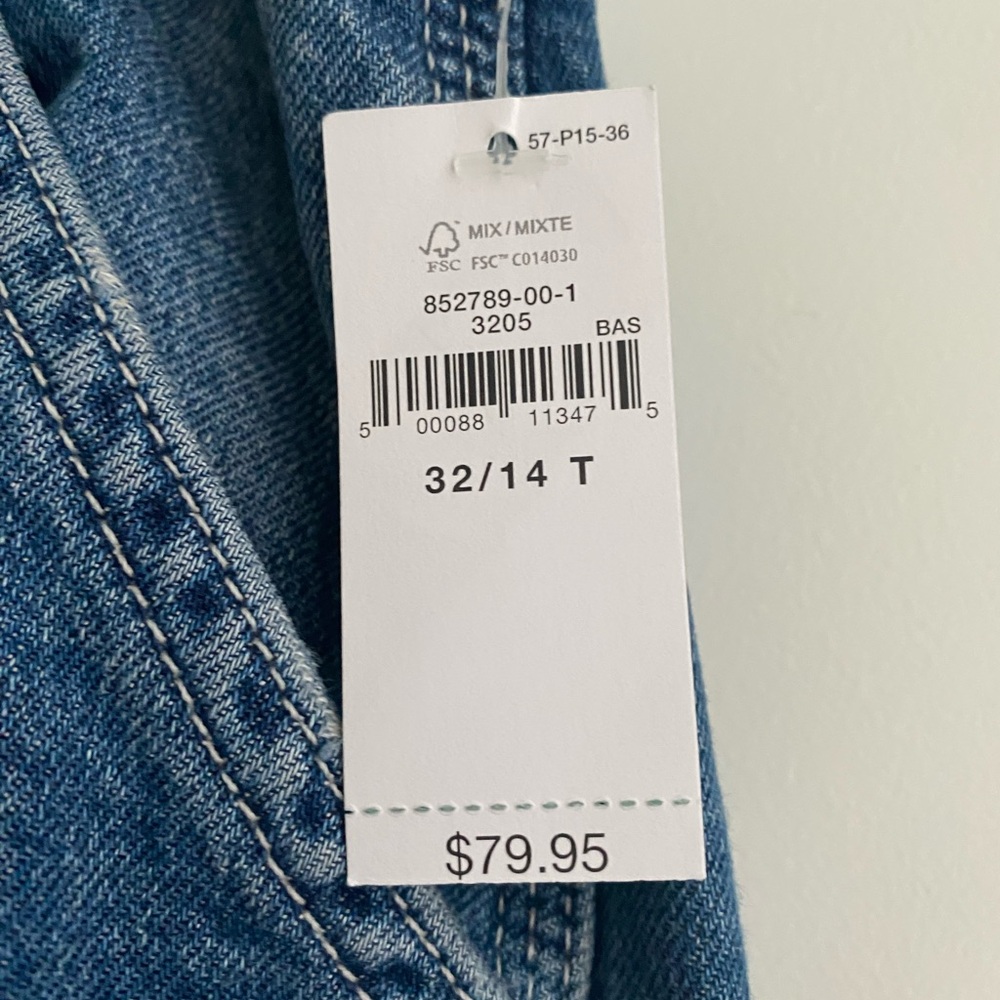 Gap 90s Carpenter Jeans 32 Tall - NWT - Picture 3 of 5